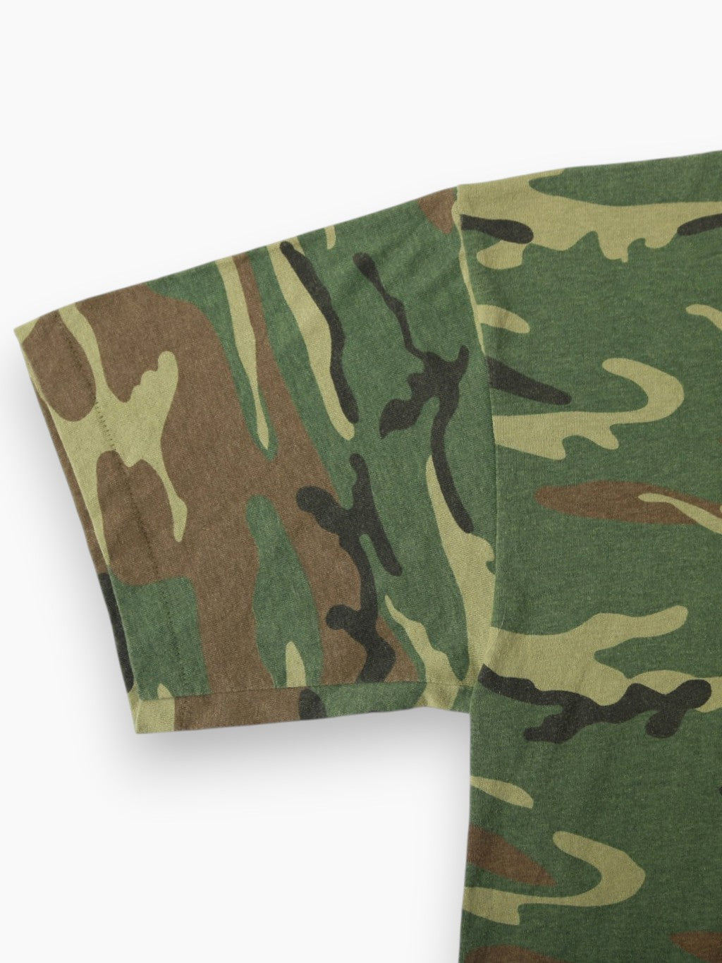 Single Stitch Woodland Camouflage T-Shirt