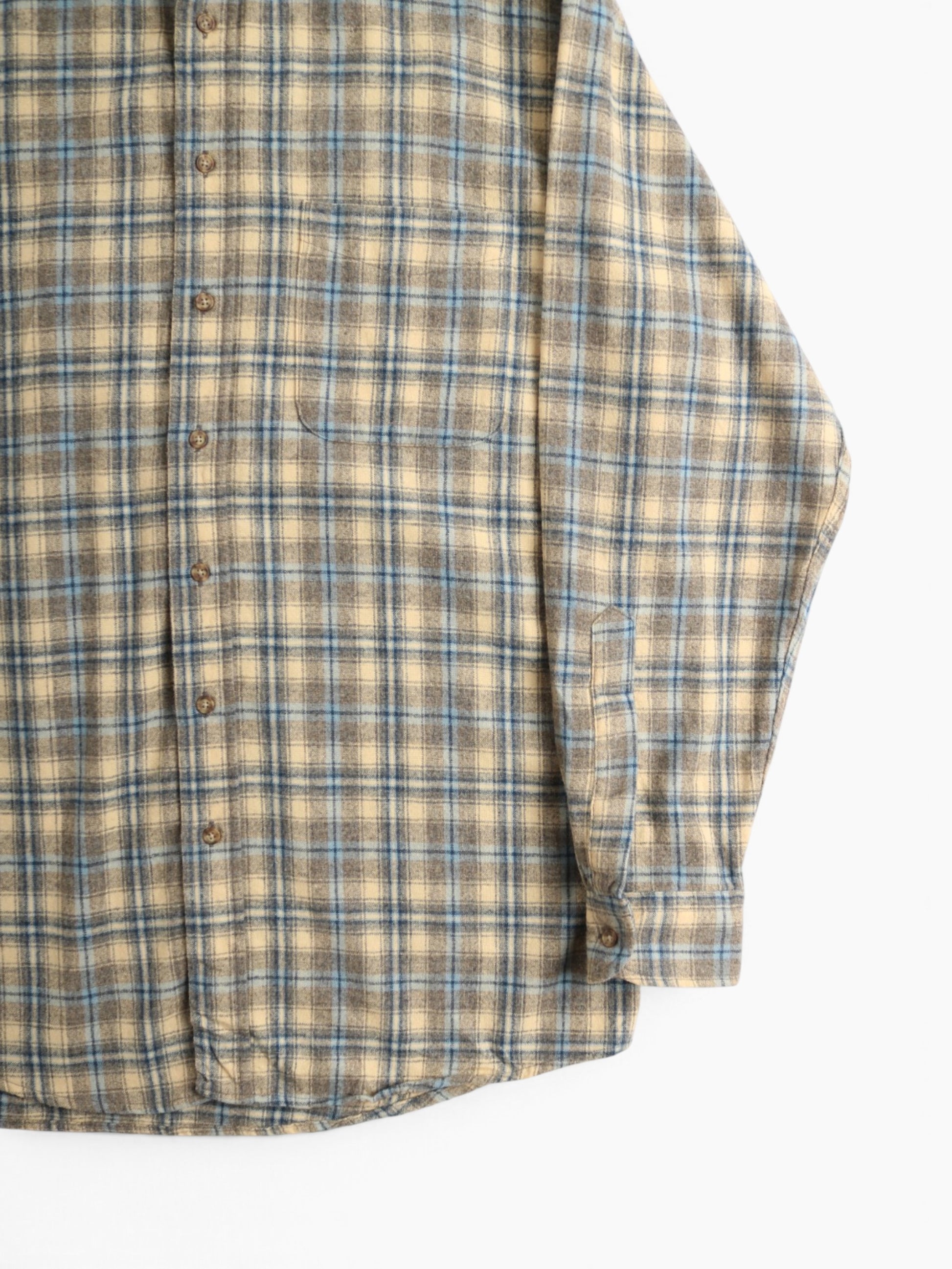 Vintage Flannel Shirt - Beige