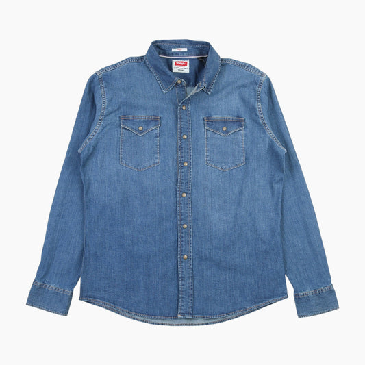 Western Denim Shirt - Blue