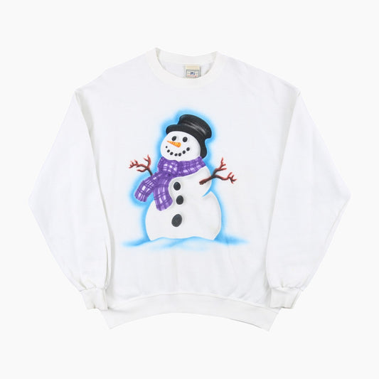 Lee 'Snowman' Sweatshirt - White
