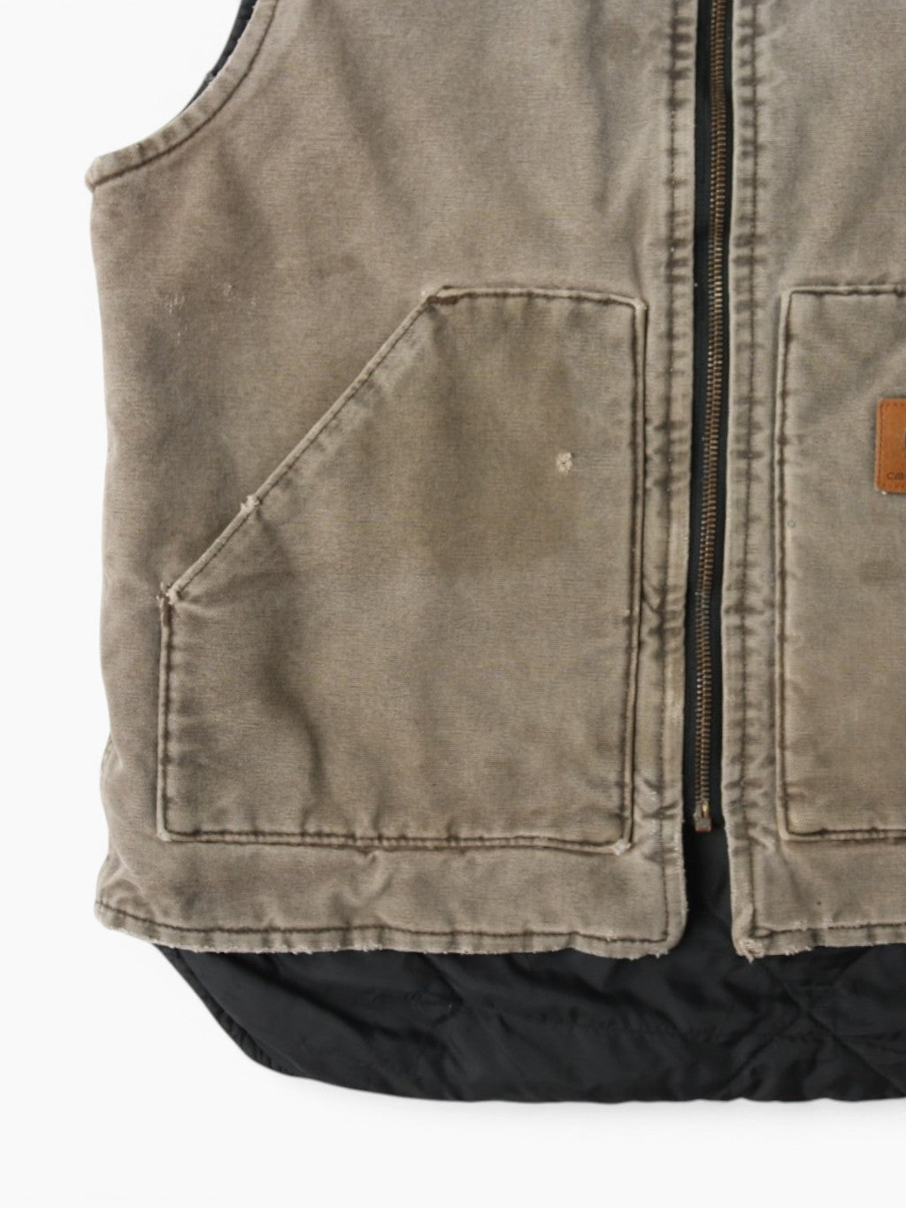 Lined Vest - Beige