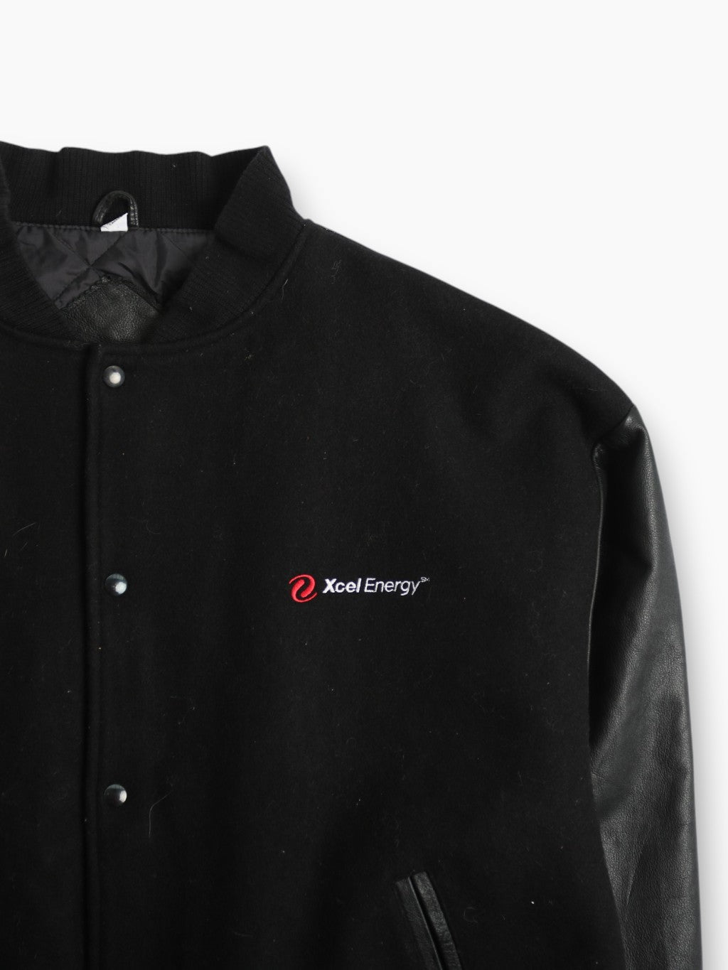 Vintage Varsity 'Xcel Energy' Bomber Jacket