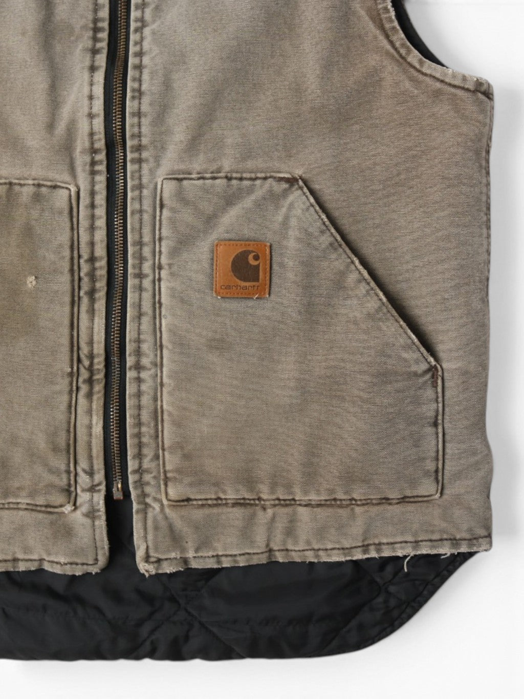 Lined Vest - Beige