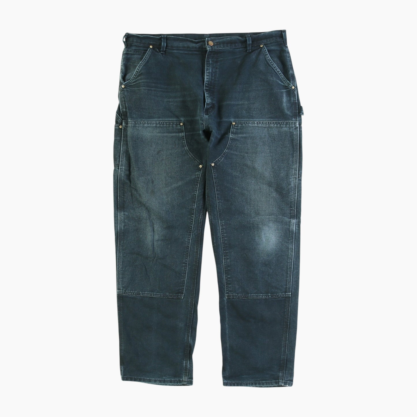 Vintage Double Knee Carpenter Pants - Black - 40/32
