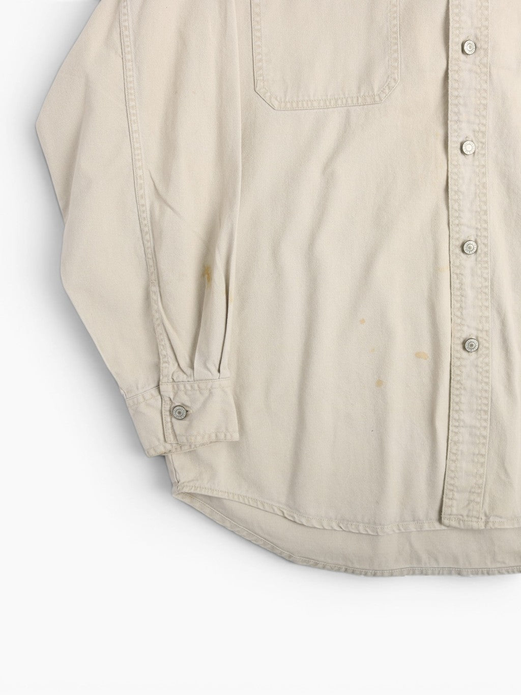 Denim Shirt - Beige