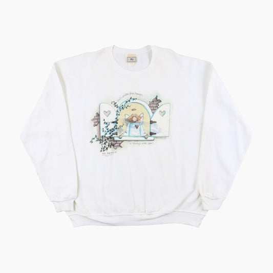 Lee 'God's Window From Heaven' Sweatshirt - White