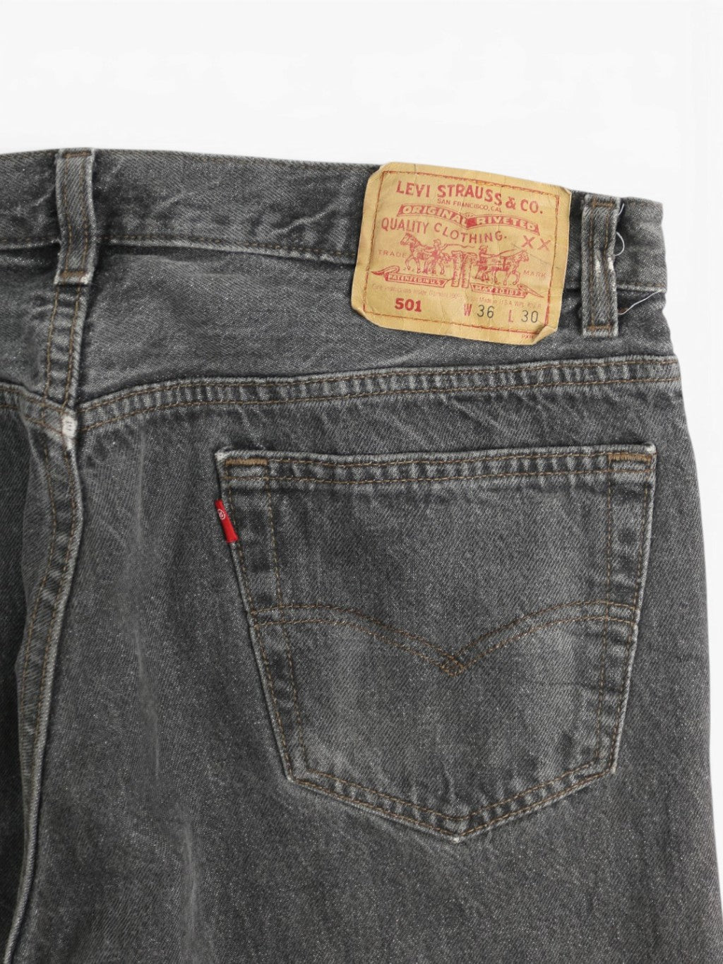 Vintage Made In USA 501 Jeans - Charcoal - 36/30