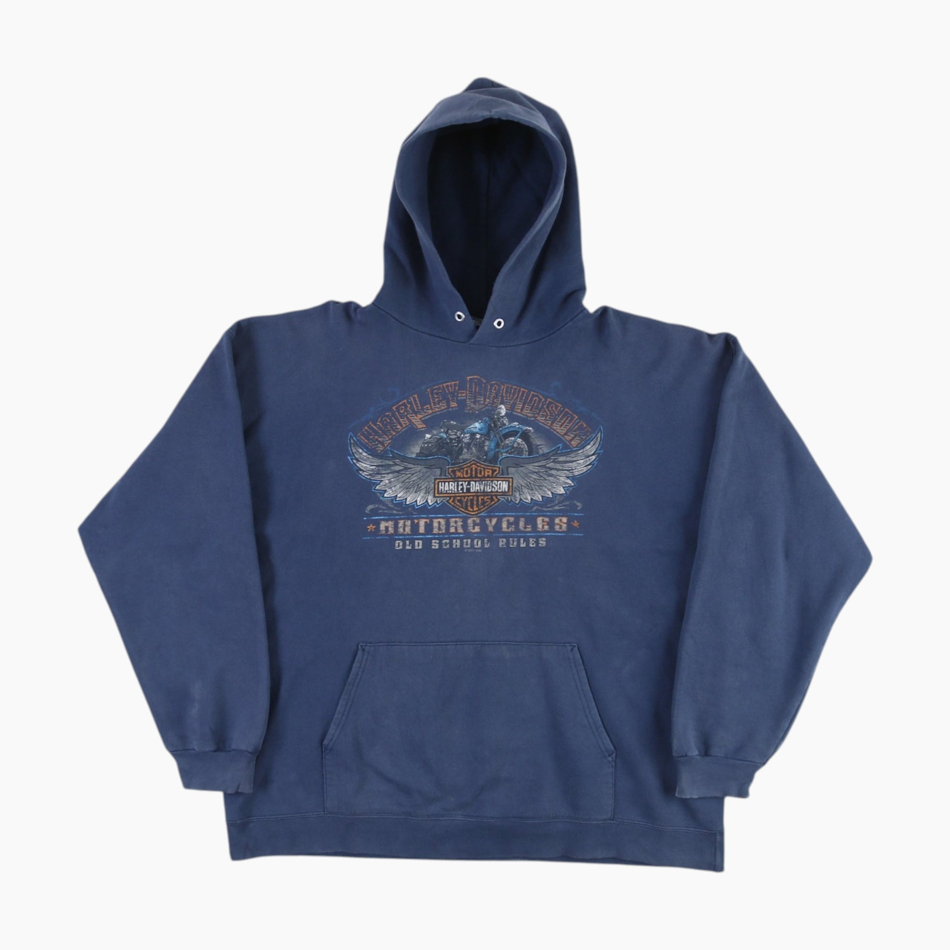 'Old School Rules' Hooded Sweatshirt