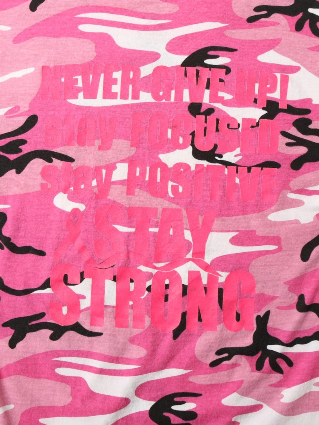 'Pink Strong' Woodland Camouflage T-shirt