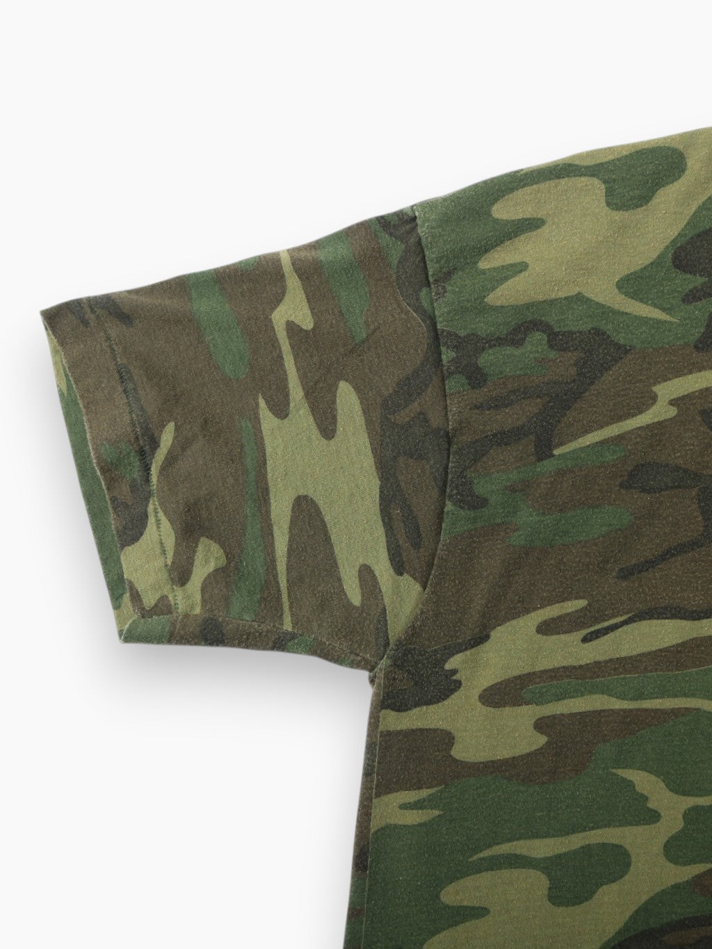 Single Stitch Woodland Camouflage T-Shirt