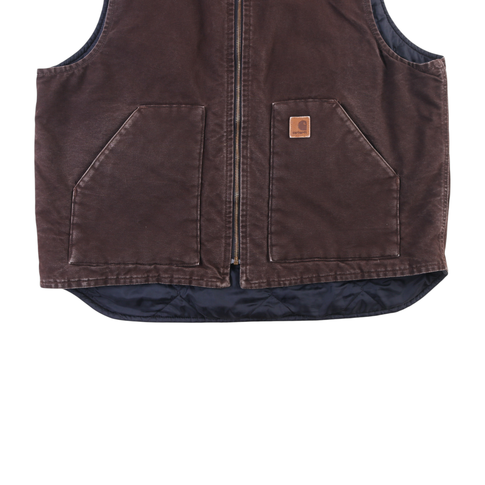 Lined Vest - Brown