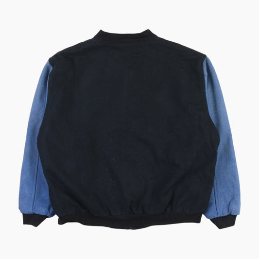 Vintage Varsity 'CAB' Bomber Jacket - Black