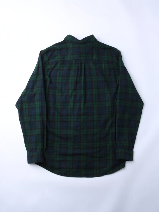 Vintage Flannel Shirt - Green Check