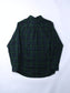 Vintage Flannel Shirt - Green Check