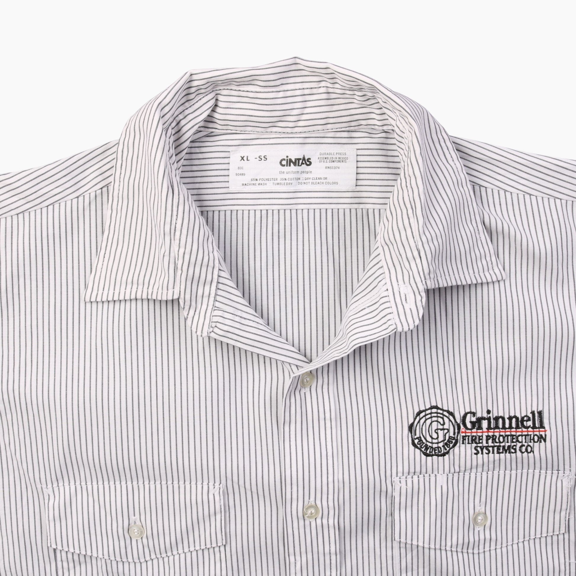 'Grinnell Fire Protection' Garage Work Shirt - American Madness