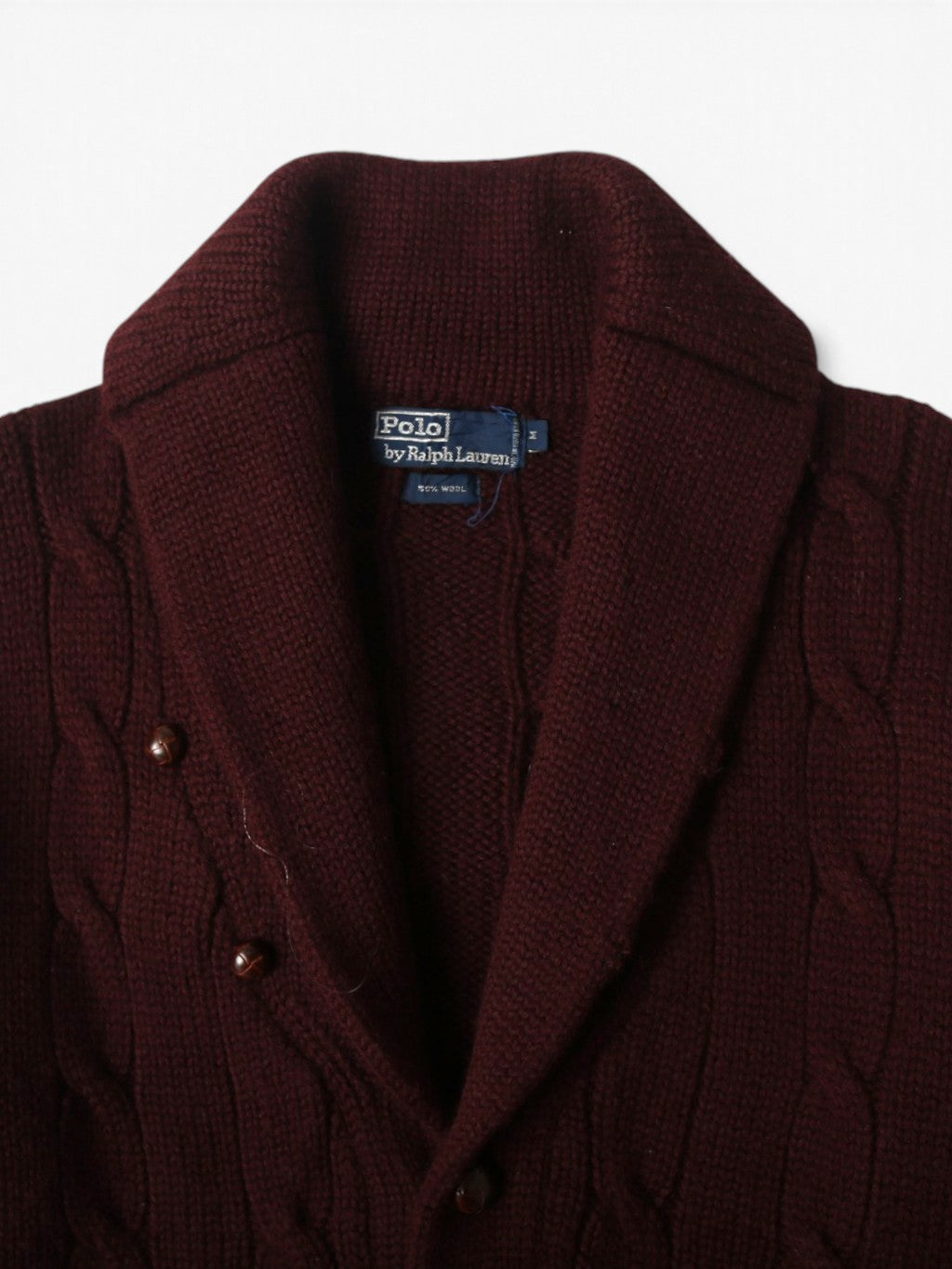 Wool Knit Shawl Cardigan