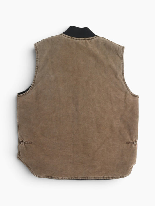 Lined Vest - Brown