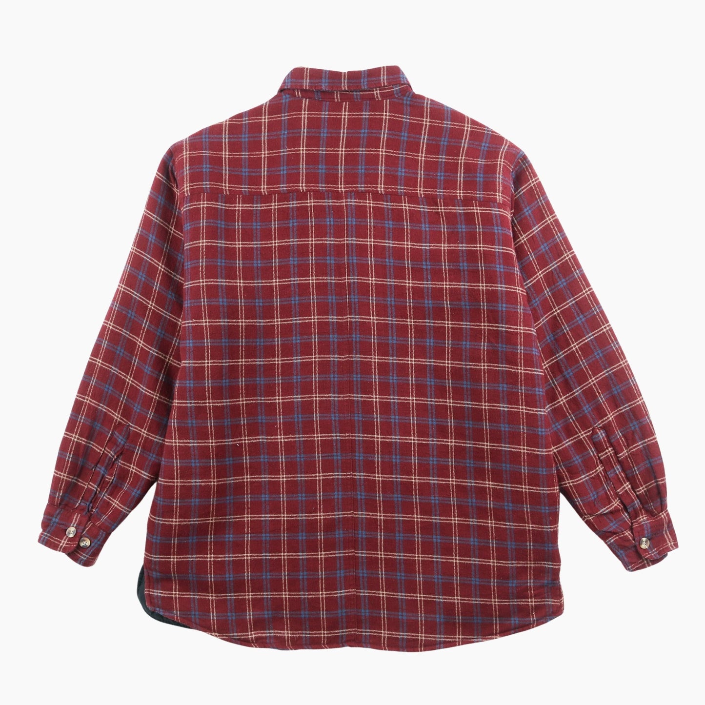 Vintage Flannel Overshirt - Red Check