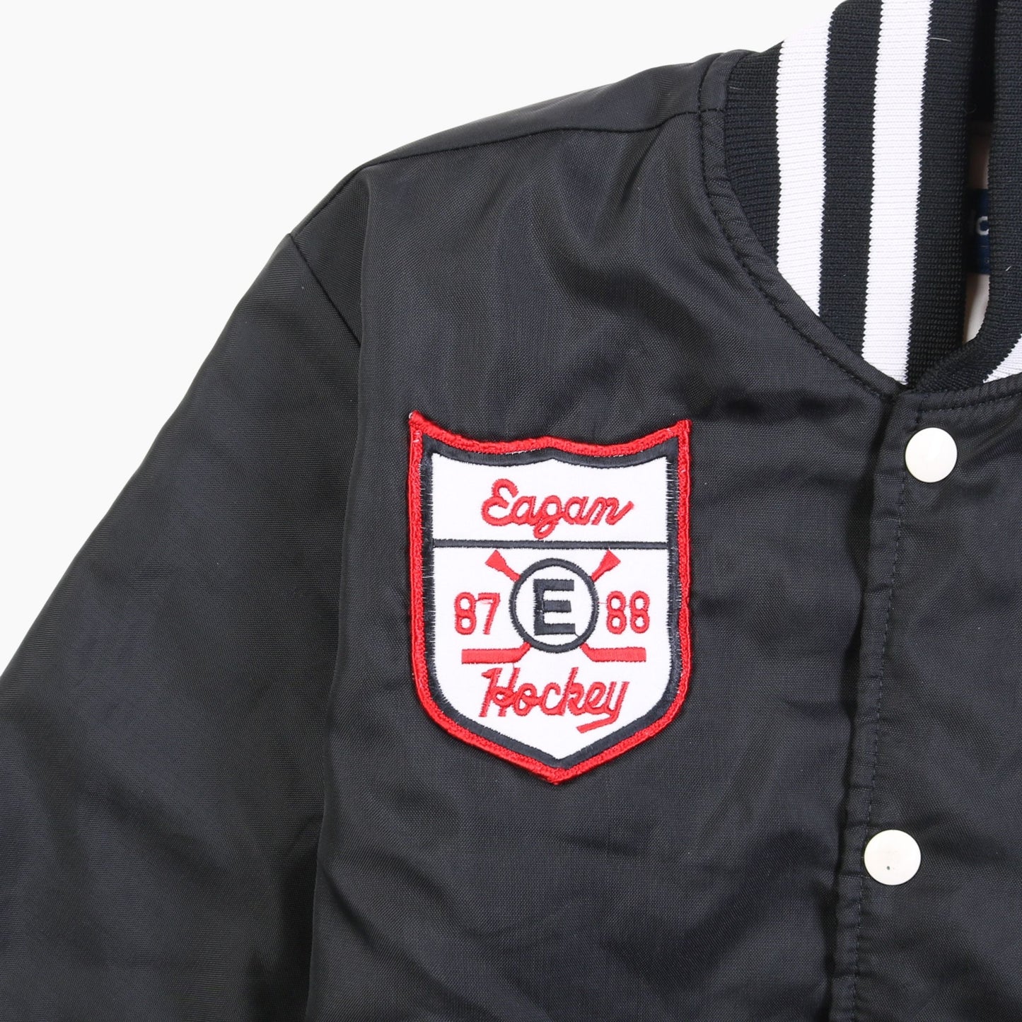 Vintage 'Eagan' Satin Bomber Jacket - American Madness