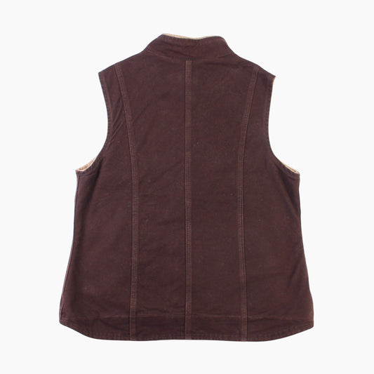 Lined Vest - Brown