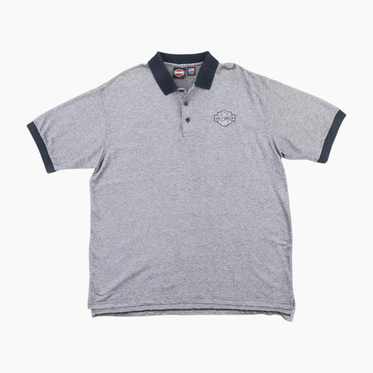 'Embroidered Shield Logo' Polo Shirt