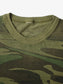 Single Stitch Woodland Camouflage Pocket T-Shirt