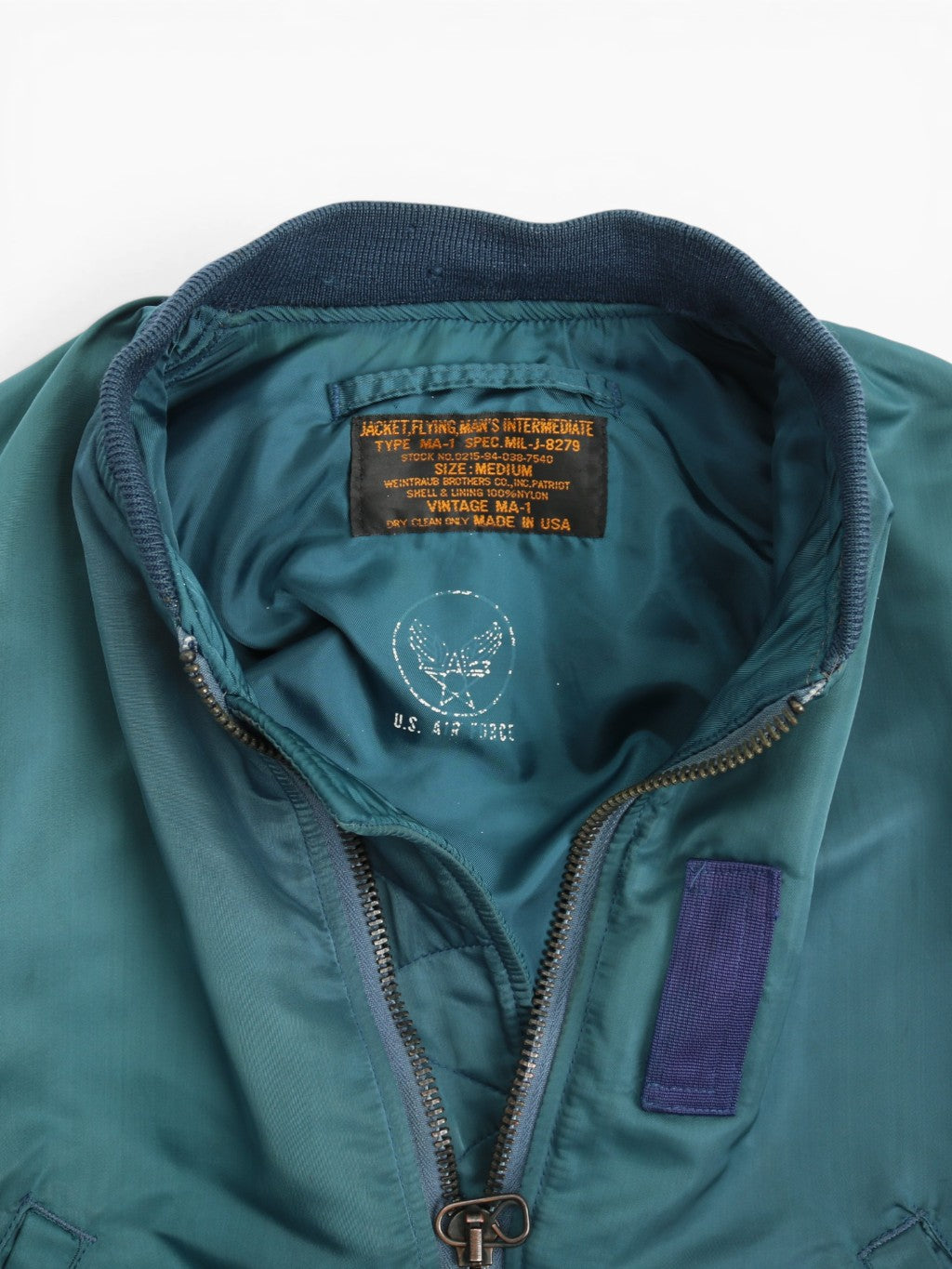 Vintage 'Weintraub Brothers Co.' Lined MA-1 Bomber Jacket