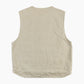 Lined Vest - Beige