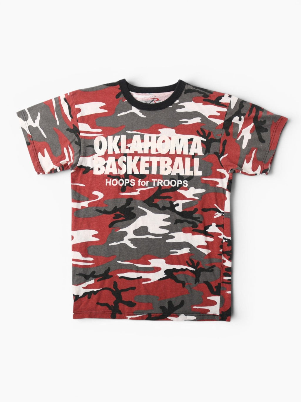 'Oklahoma Basketball' Red Camouflage T-Shirt