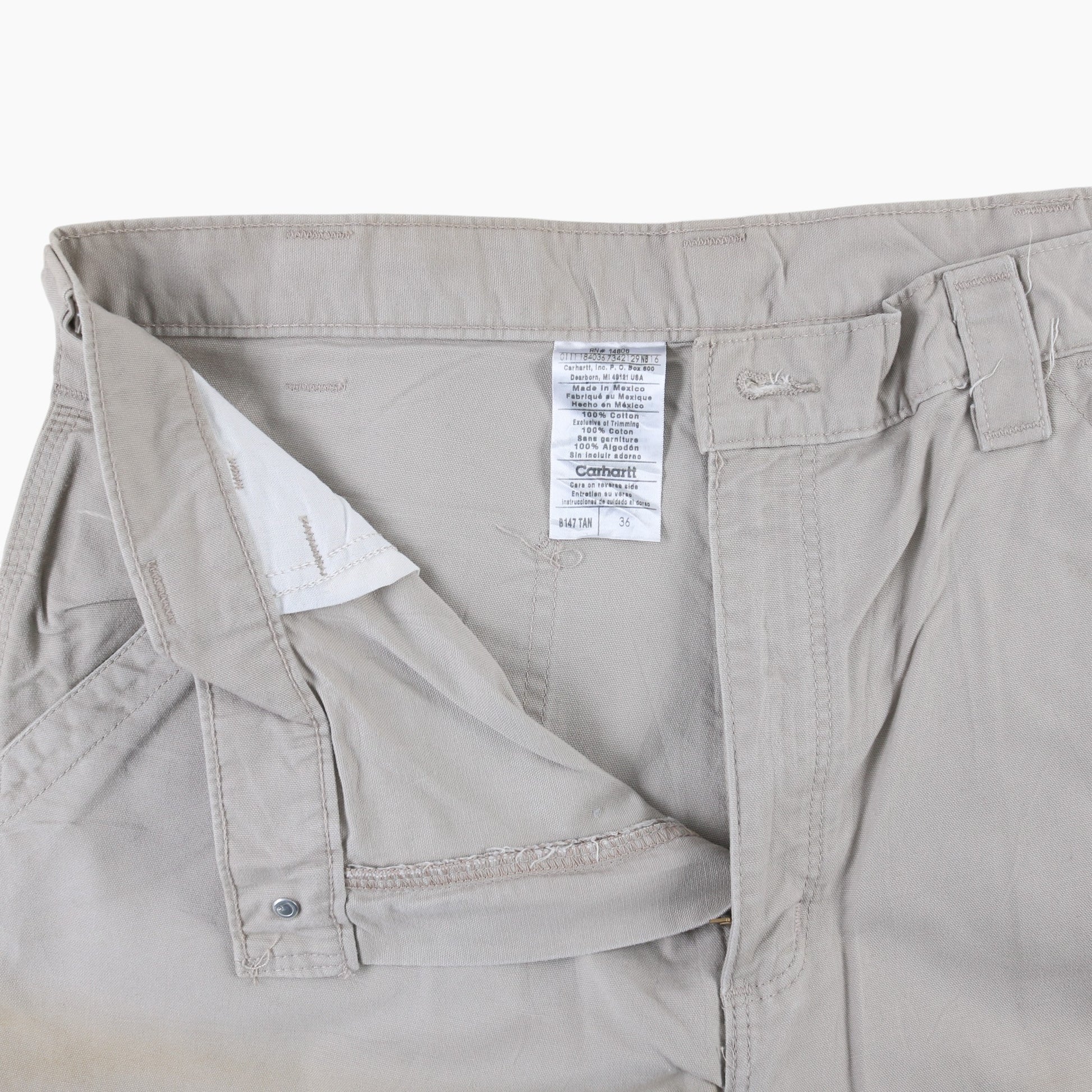 Carpenter Shorts - Stone - 36"