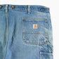 Vintage Double Knee Carpenter Pants - Denim - 44/30