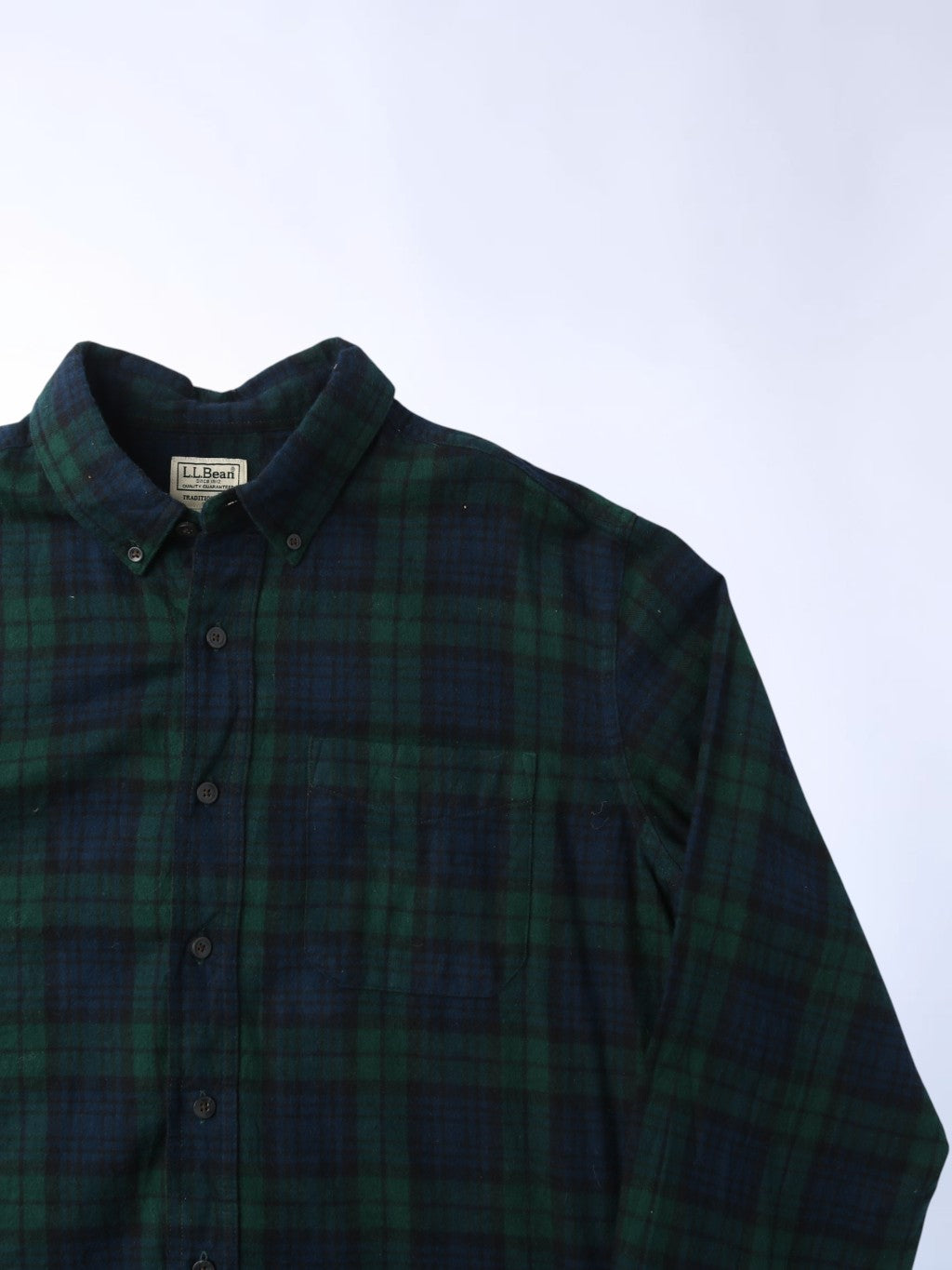 Vintage Flannel Shirt - Green Check