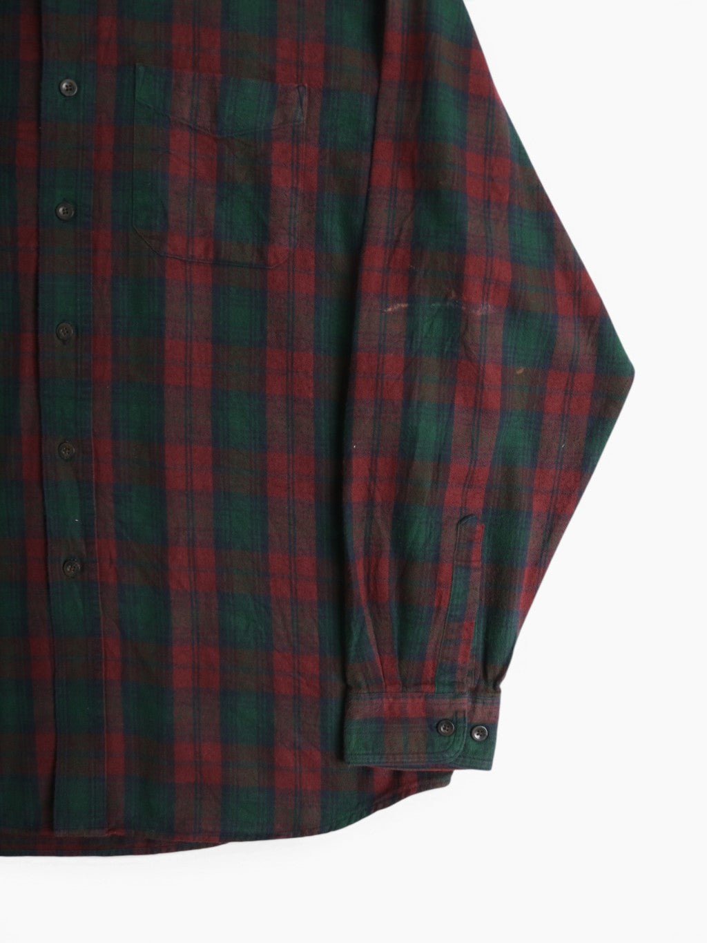 Vintage Flannel Shirt - Red Check
