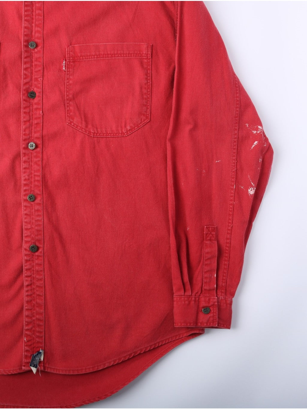 Denim Shirt - Red