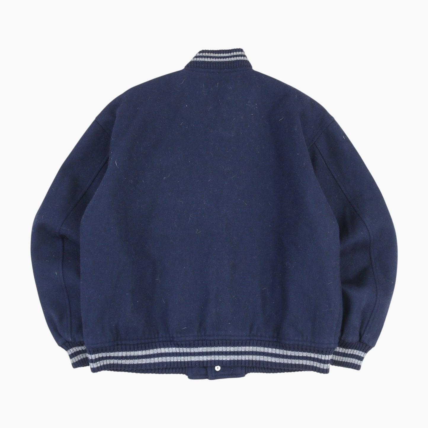 Vintage Varsity 'Troy Bros' Bomber Jacket - Navy