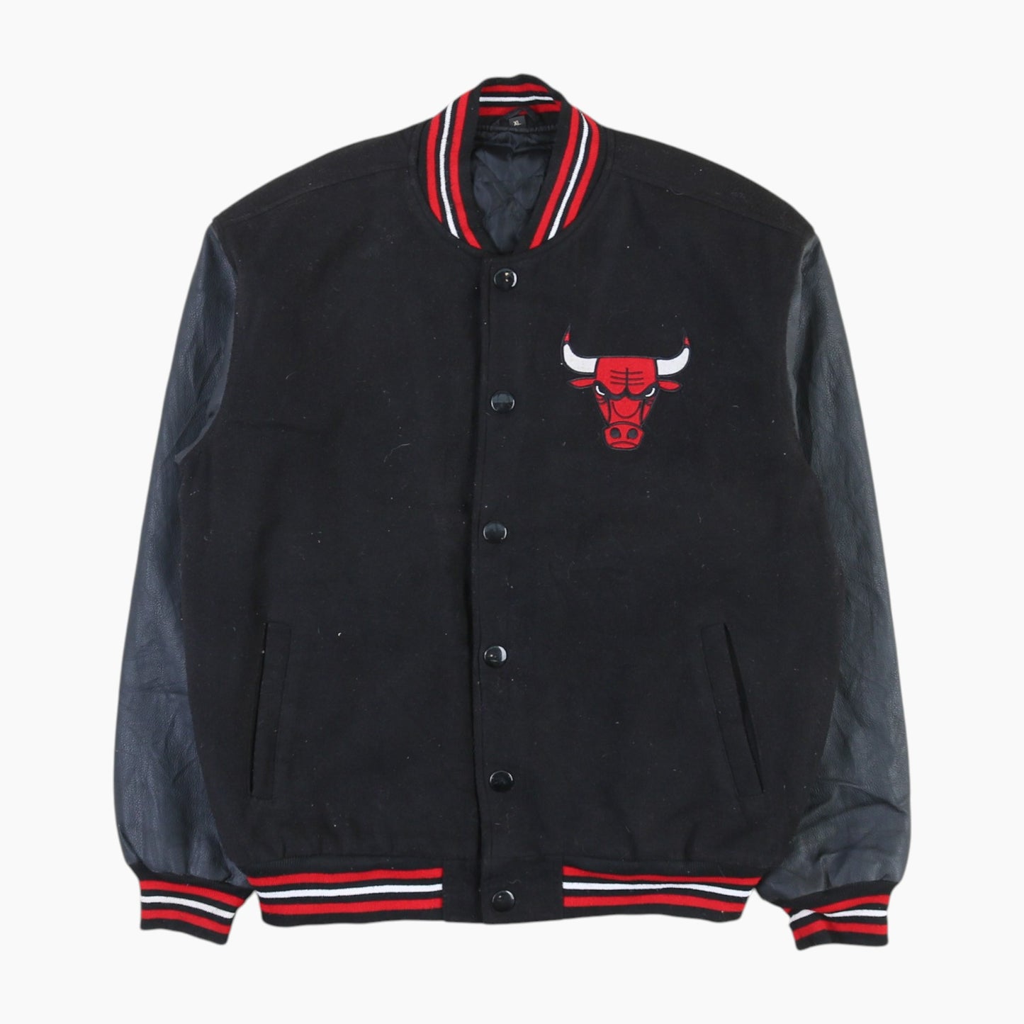 Vintage Varsity 'Chicago Bulls' Bomber Jacket - Black
