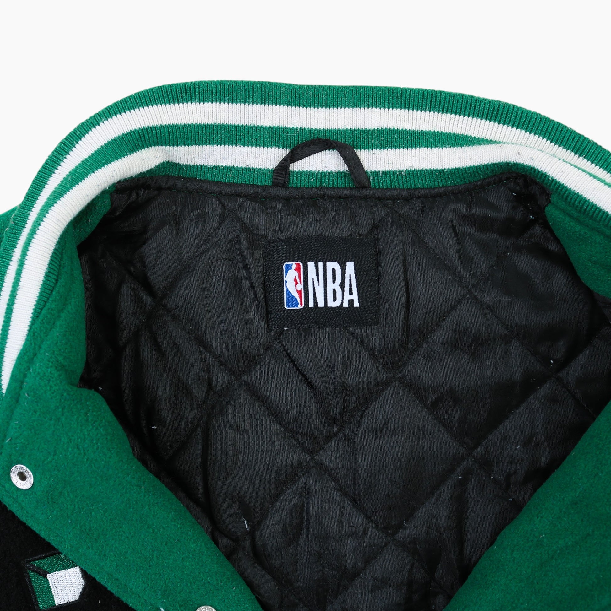 Vintage Varsity 'Boston Celtics' Bomber Jacket - Green