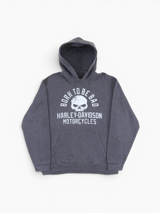 'Born To Be Dead' Hooded Sweatshirt - Grey