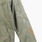 Vintage Printed Bomber Jacket - Green