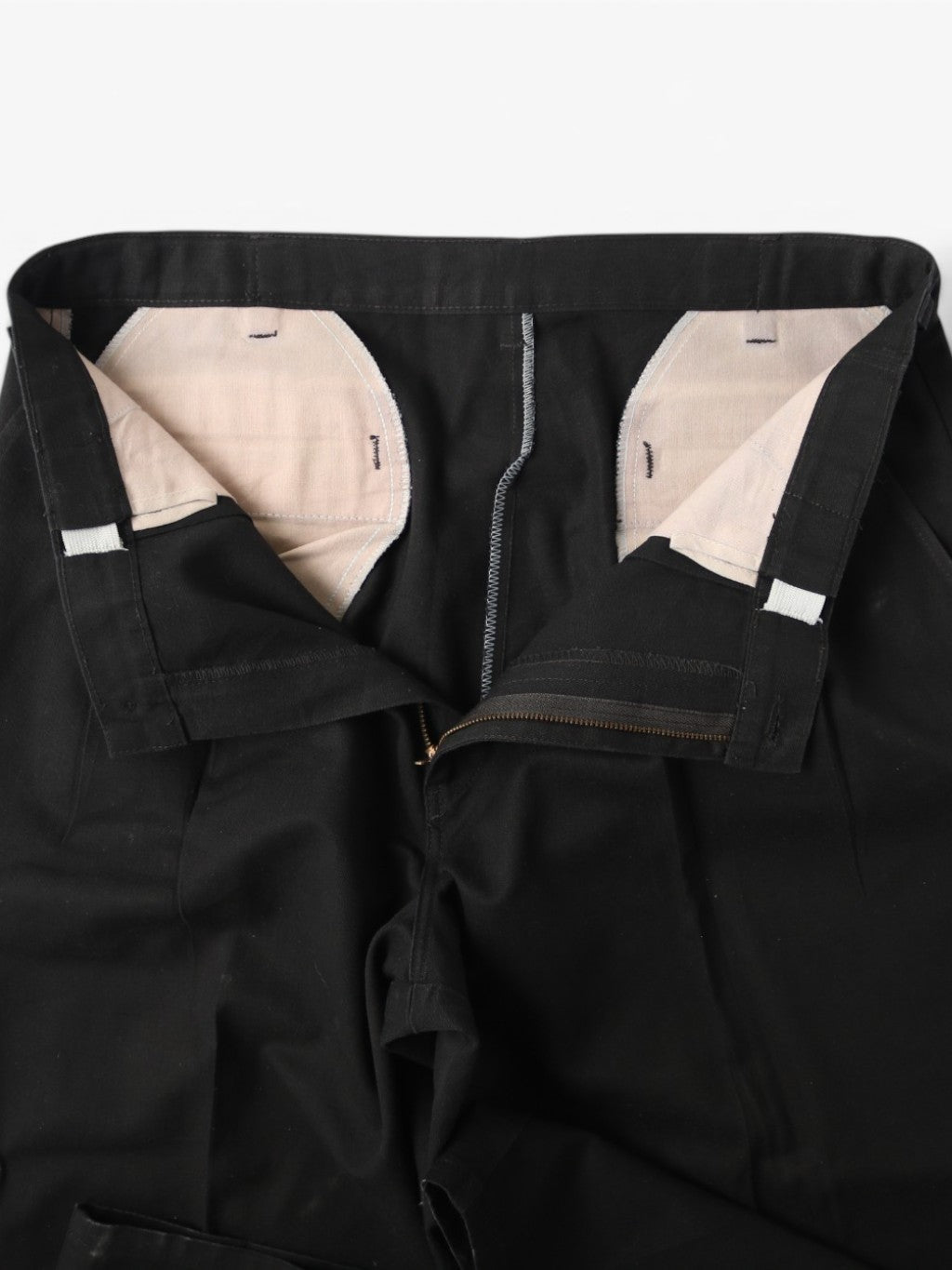Pleated Work Pants - Black - 34/32