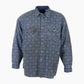 Vintage Flannel Overshirt - Blue Check