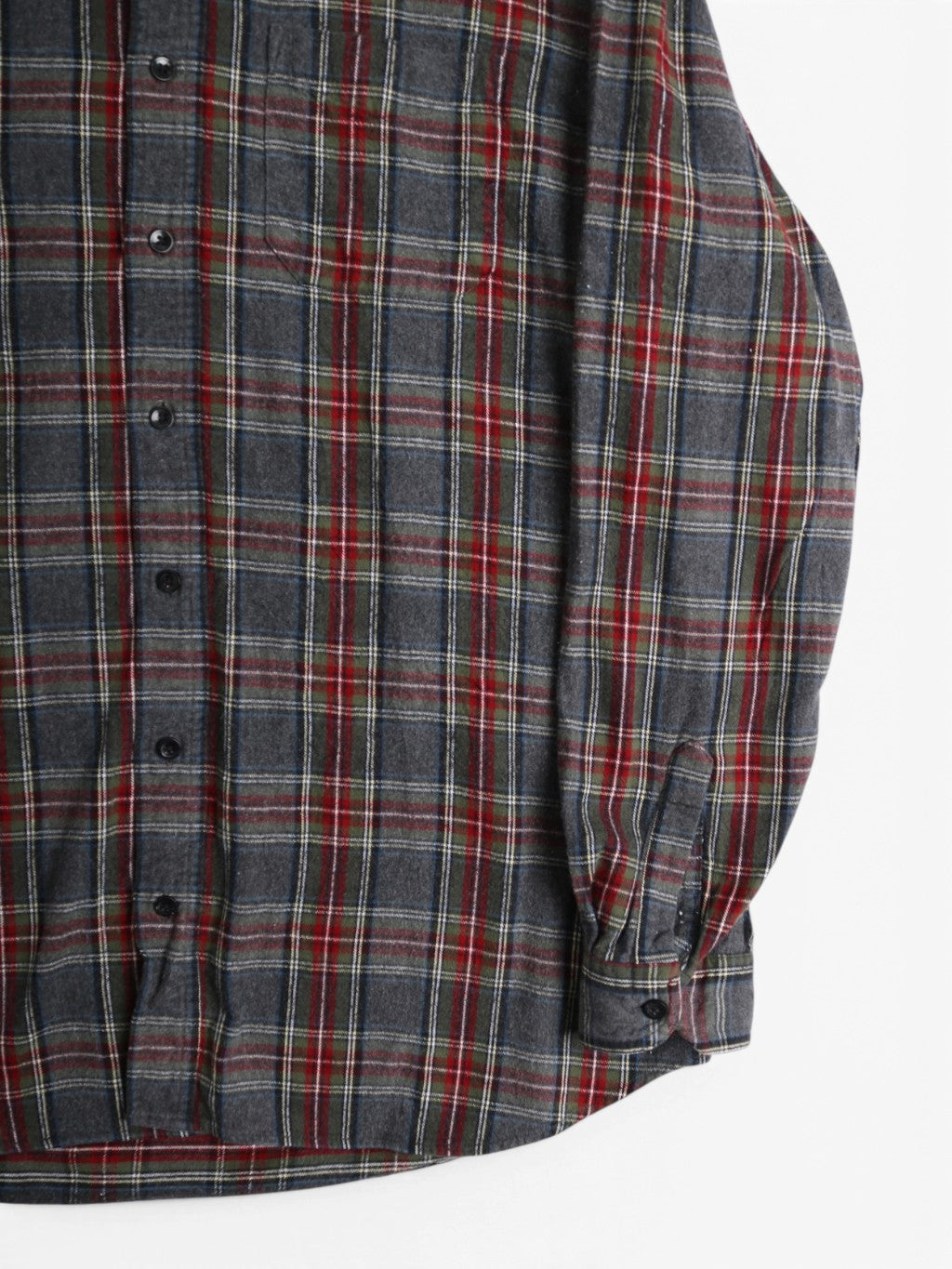 Vintage Flannel Shirt - Grey Check