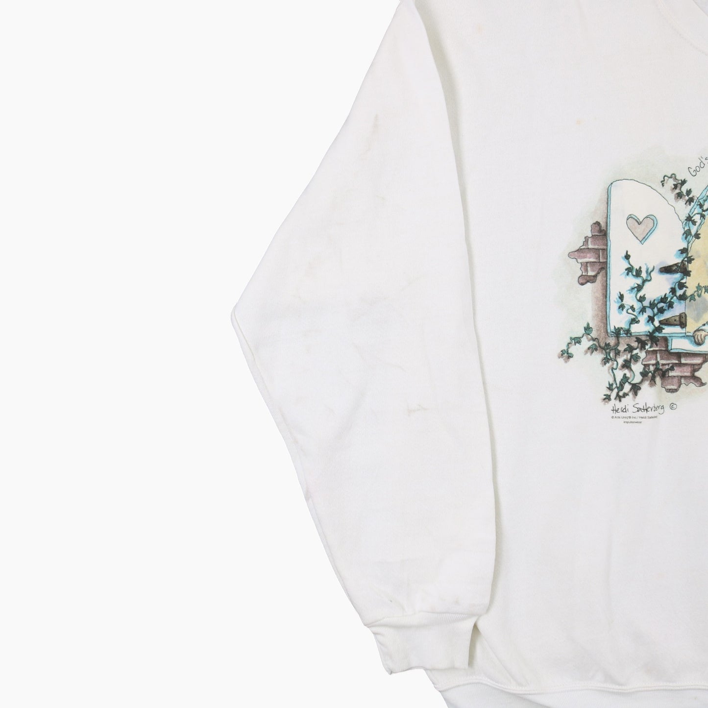 Lee 'God's Window From Heaven' Sweatshirt - White