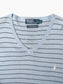 Striped Knit V-Neck