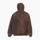 Hooded Active Jacket - Brown