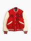 Vintage Varsity 'P' Bomber Jacket - Red
