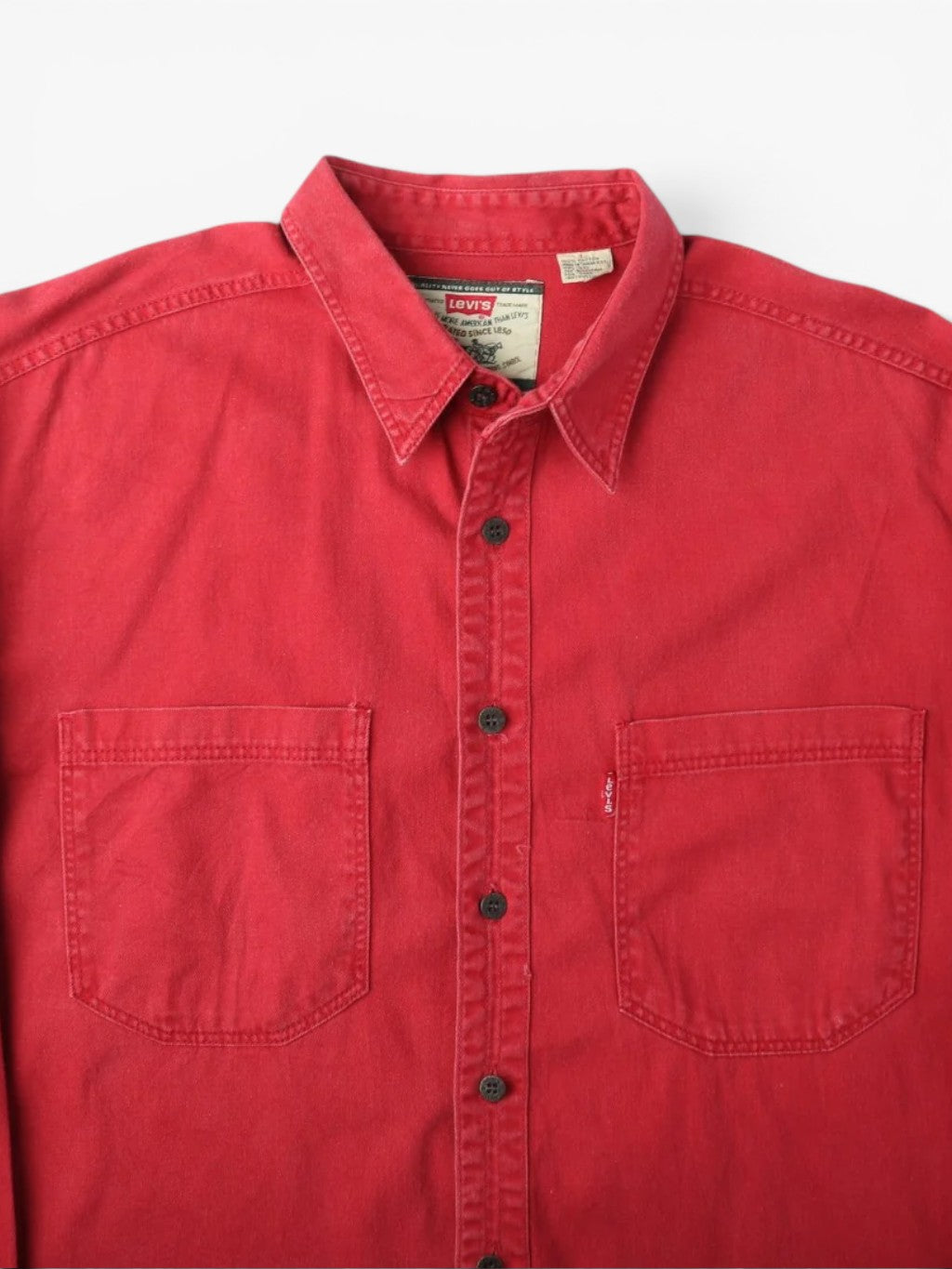 Denim Shirt - Red