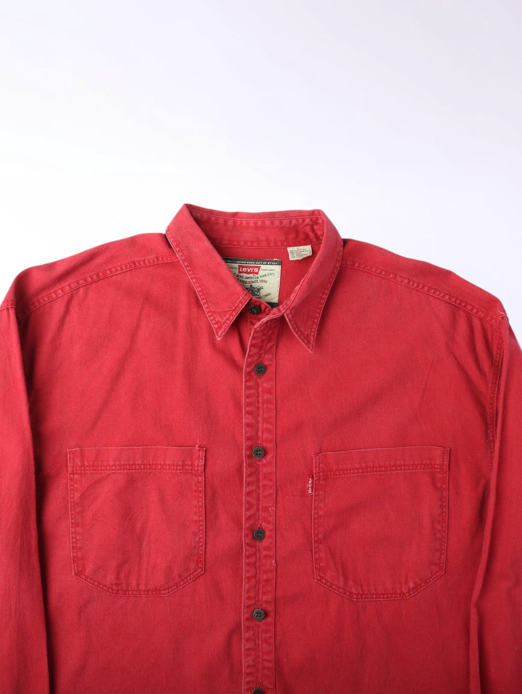 Denim Shirt - Red