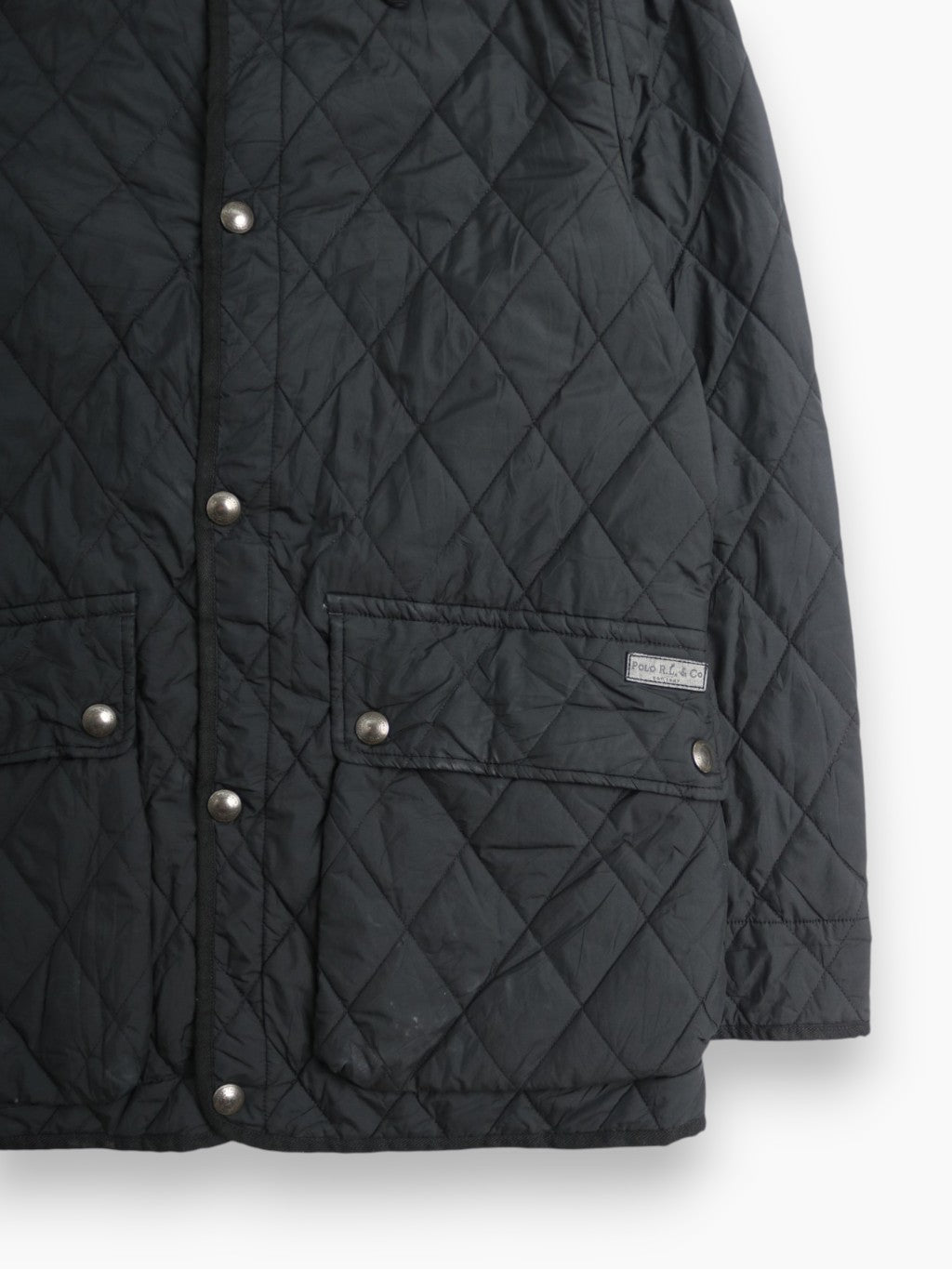 Vintage Quilted Hunting Jacket - Black
