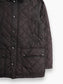 Vintage Quilted Hunting Jacket - Black